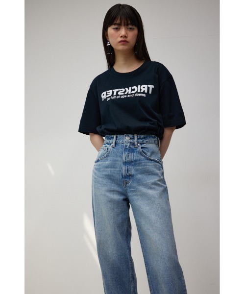 AZUL by moussy(アズールバイマウジー)の「TRICKSTER Tシャツ/トリックスターT(Tシャツ/カットソー・メンズ・ベージュ/ホワイト/ブラック・LARGE/MEDIUM/SMALL)」の3枚目の写真