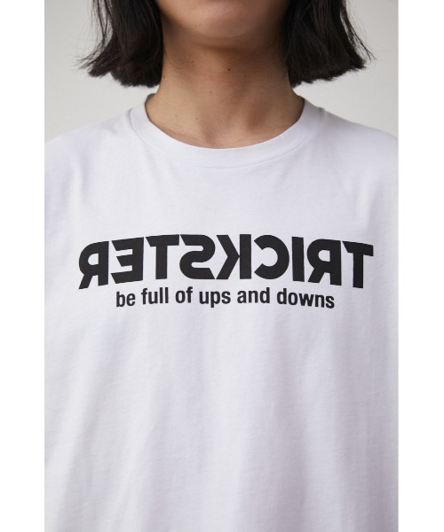 AZUL by moussy(アズールバイマウジー)の「TRICKSTER Tシャツ/トリックスターT(Tシャツ/カットソー・メンズ・ベージュ/ホワイト/ブラック・LARGE/MEDIUM/SMALL)」の10枚目の写真
