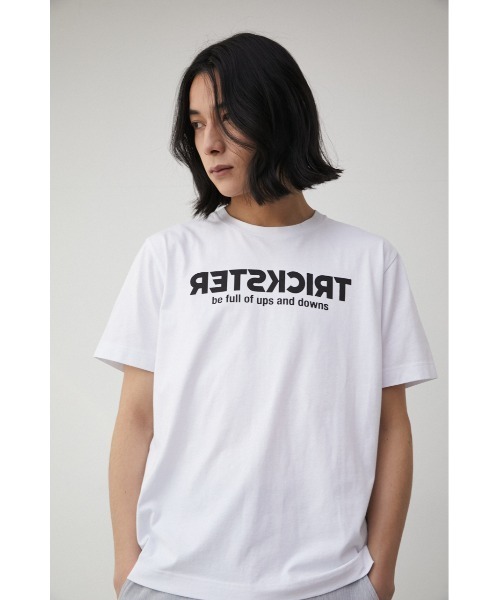 AZUL by moussy(アズールバイマウジー)の「TRICKSTER Tシャツ/トリックスターT(Tシャツ/カットソー・メンズ・ベージュ/ホワイト/ブラック・LARGE/MEDIUM/SMALL)」の4枚目の写真