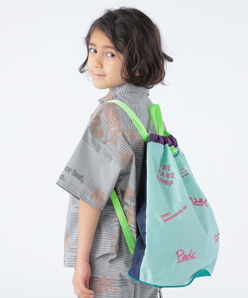 THE PARK SHOP（ザパークショップ）の「【SHIPS KIDS別注】THE PARK SHOP:WATER PARK KNAPSACK（バックパック/リュック・キッズ・ミント/ネイビー/グレー・ONE SIZE）」の3枚目の写真