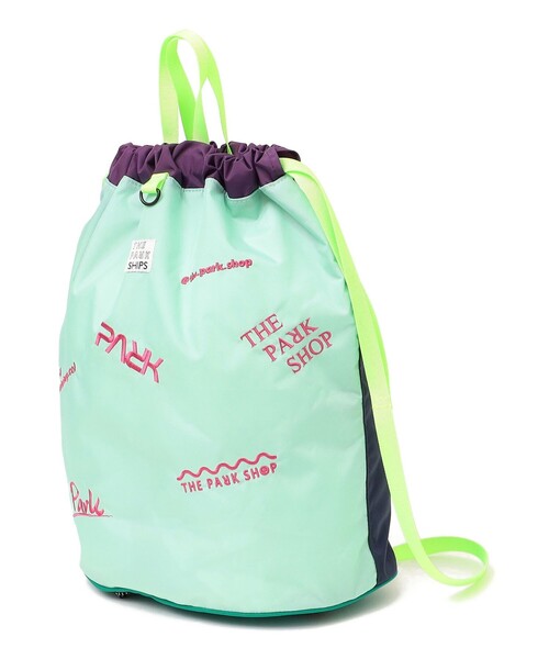 THE PARK SHOP（ザパークショップ）の「【SHIPS KIDS別注】THE PARK SHOP:WATER PARK KNAPSACK（バックパック/リュック・キッズ・ミント/ネイビー/グレー・ONE SIZE）」の4枚目の写真