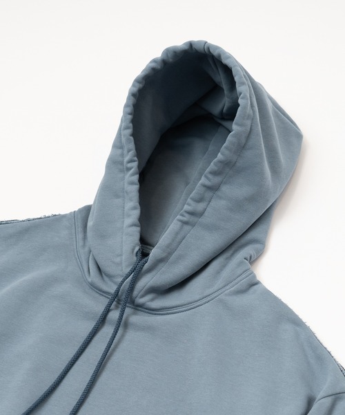 Wizzard（ウィザード）の「Wizzard ウィザード / LAYERED ZIP HOODIE レイヤードジップフーディ / W23AW-DC010（パーカー・メンズ・ブラック/ブルー/グレー・0/1/2/3）」の7枚目の写真