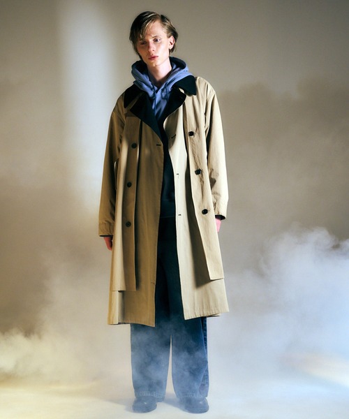 Wizzard（ウィザード）の「Wizzard ウィザード / LAYERED ZIP HOODIE レイヤードジップフーディ / W23AW-DC010（パーカー・メンズ・ブラック/ブルー/グレー・0/1/2/3）」の11枚目の写真