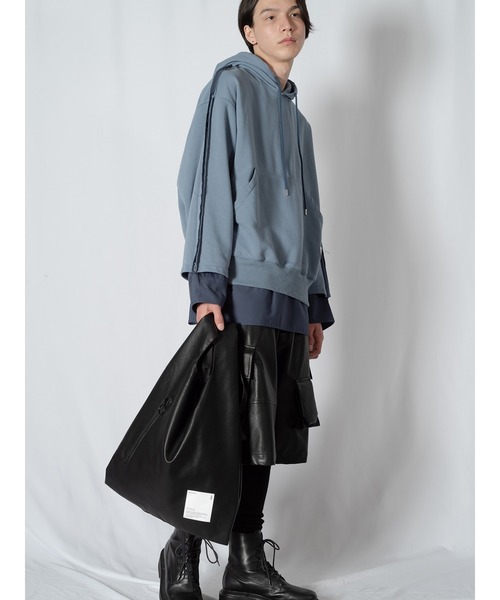 Wizzard（ウィザード）の「Wizzard ウィザード / LAYERED ZIP HOODIE レイヤードジップフーディ / W23AW-DC010（パーカー・メンズ・ブラック/ブルー/グレー・0/1/2/3）」の12枚目の写真