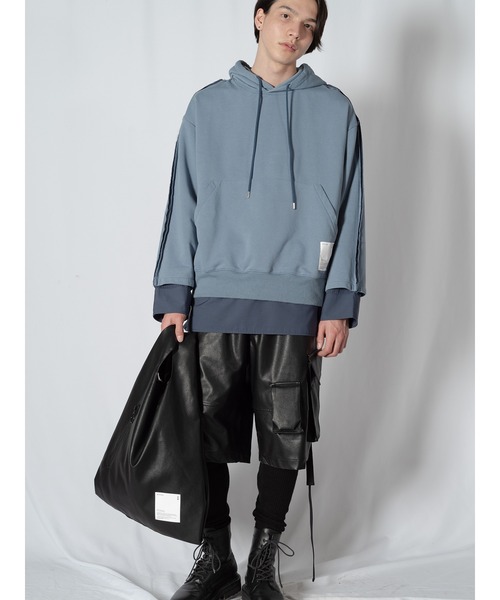 Wizzard（ウィザード）の「Wizzard ウィザード / LAYERED ZIP HOODIE レイヤードジップフーディ / W23AW-DC010（パーカー・メンズ・ブラック/ブルー/グレー・0/1/2/3）」の14枚目の写真