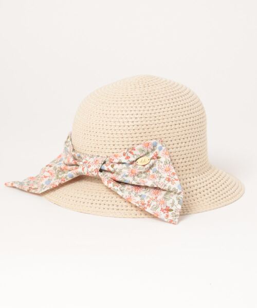 HAKKA KIDS(ハッカキッズ)の「レースリボン付きブレードハット(ハット・キッズ・ベージュ/ブラウン/ピンク・L/M/S)」の6枚目の写真