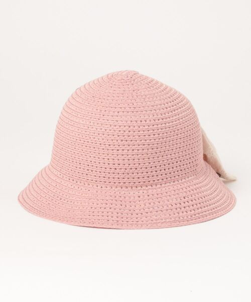 HAKKA KIDS(ハッカキッズ)の「レースリボン付きブレードハット(ハット・キッズ・ベージュ/ブラウン/ピンク・L/M/S)」の9枚目の写真