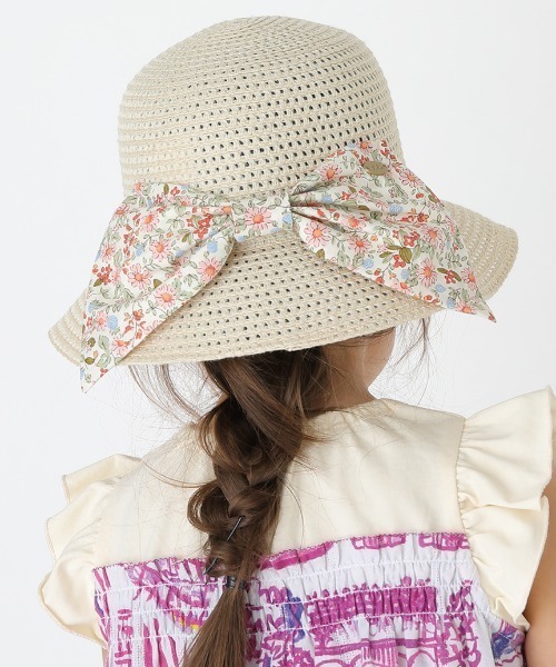 HAKKA KIDS(ハッカキッズ)の「レースリボン付きブレードハット(ハット・キッズ・ベージュ/ブラウン/ピンク・L/M/S)」の15枚目の写真