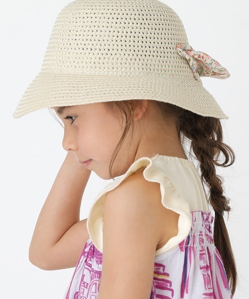 HAKKA KIDS(ハッカキッズ)の「レースリボン付きブレードハット(ハット・キッズ・ベージュ/ブラウン/ピンク・L/M/S)」の16枚目の写真