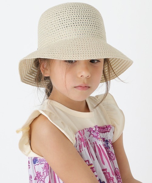 HAKKA KIDS(ハッカキッズ)の「レースリボン付きブレードハット(ハット・キッズ・ベージュ/ブラウン/ピンク・L/M/S)」の17枚目の写真