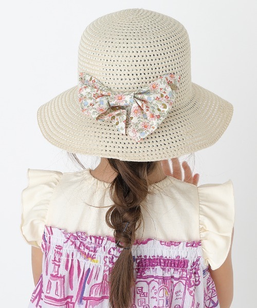 HAKKA KIDS(ハッカキッズ)の「レースリボン付きブレードハット(ハット・キッズ・ベージュ/ブラウン/ピンク・L/M/S)」の14枚目の写真