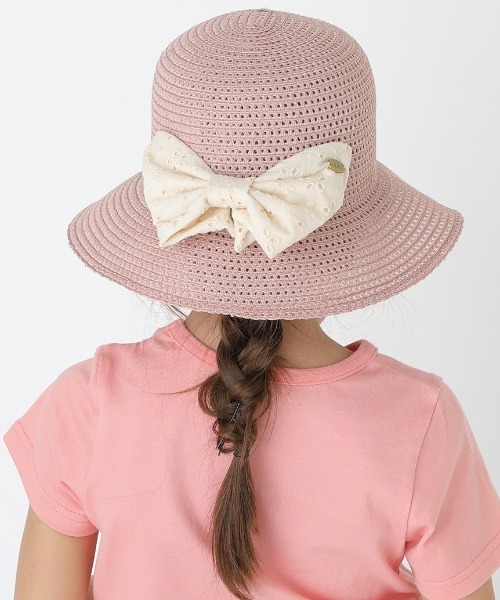 HAKKA KIDS(ハッカキッズ)の「レースリボン付きブレードハット(ハット・キッズ・ベージュ/ブラウン/ピンク・L/M/S)」の10枚目の写真