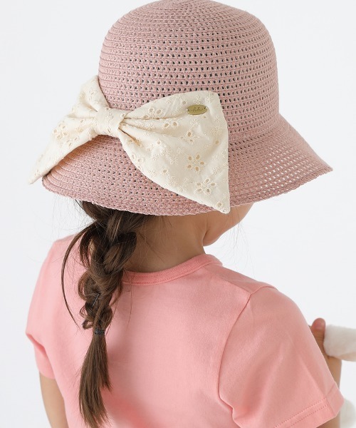 HAKKA KIDS(ハッカキッズ)の「レースリボン付きブレードハット(ハット・キッズ・ベージュ/ブラウン/ピンク・L/M/S)」の12枚目の写真