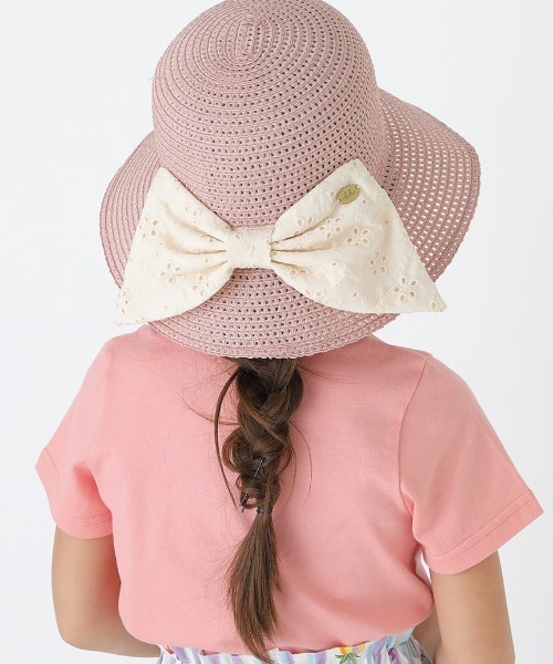 HAKKA KIDS(ハッカキッズ)の「レースリボン付きブレードハット(ハット・キッズ・ベージュ/ブラウン/ピンク・L/M/S)」の11枚目の写真