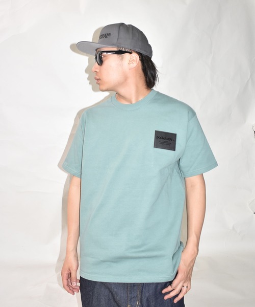 DOUBLE STEAL(ダブルスティール)の「レザーパッチ Tシャツ(Tシャツ/カットソー・メンズ・ホワイト/ブラック/グレー/カーキ/ライトグリーン・MEDIUM/LARGE/X-LARGE/XX-LARGE)」の10枚目の写真