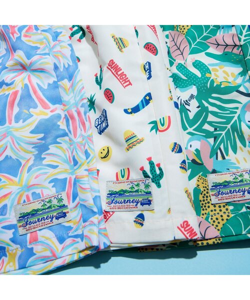 BREEZE（ブリーズ）の「【UVカット水着】ワクワクビーチショーツ（水着・キッズ・オフホワイト/ブルー/サックスブルー/ライム/グリーン/レッド/ピンク/パープル・80/90/100/110/120/130/140）」の10枚目の写真