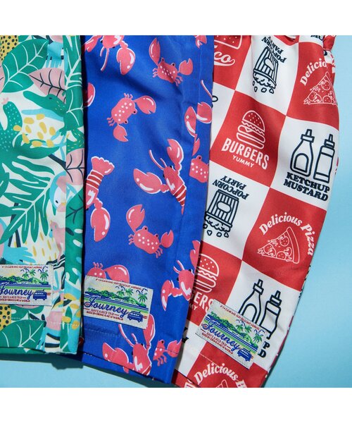 BREEZE（ブリーズ）の「【UVカット水着】ワクワクビーチショーツ（水着・キッズ・オフホワイト/ブルー/サックスブルー/ライム/グリーン/レッド/ピンク/パープル・80/90/100/110/120/130/140）」の11枚目の写真