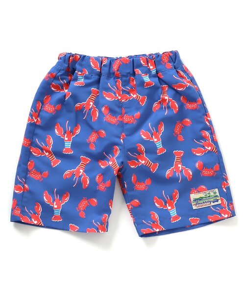 BREEZE（ブリーズ）の「【UVカット水着】ワクワクビーチショーツ（水着・キッズ・オフホワイト/ブルー/サックスブルー/ライム/グリーン/レッド/ピンク/パープル・80/90/100/110/120/130/140）」の12枚目の写真