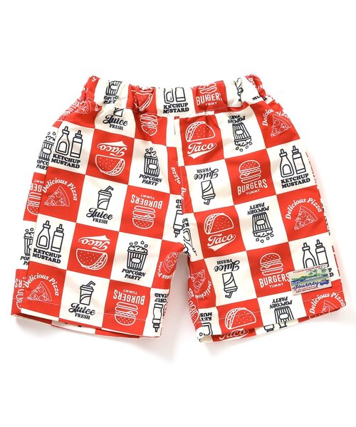 BREEZE（ブリーズ）の「【UVカット水着】ワクワクビーチショーツ（水着・キッズ・オフホワイト/ブルー/サックスブルー/ライム/グリーン/レッド/ピンク/パープル・80/90/100/110/120/130/140）」の19枚目の写真