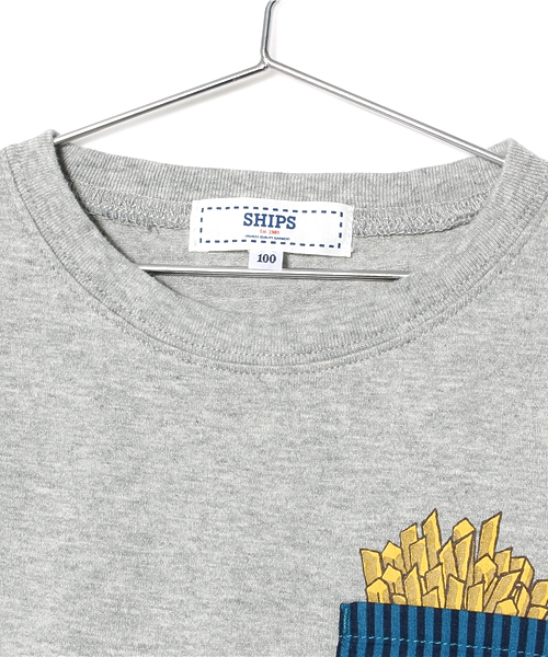 SHIPS（シップス）の「SHIPS KIDS:ハンバーガー TEE(kids)（Tシャツ/カットソー・キッズ・オフホワイト/ライトグレー・110/130/120/100）」の6枚目の写真