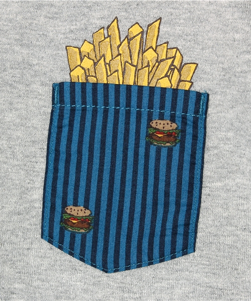 SHIPS（シップス）の「SHIPS KIDS:ハンバーガー TEE(kids)（Tシャツ/カットソー・キッズ・オフホワイト/ライトグレー・110/130/120/100）」の8枚目の写真