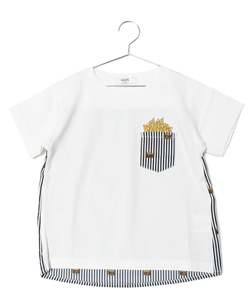 SHIPS（シップス）の「SHIPS KIDS:ハンバーガー TEE(kids)（Tシャツ/カットソー・キッズ・オフホワイト/ライトグレー・110/130/120/100）」の3枚目の写真