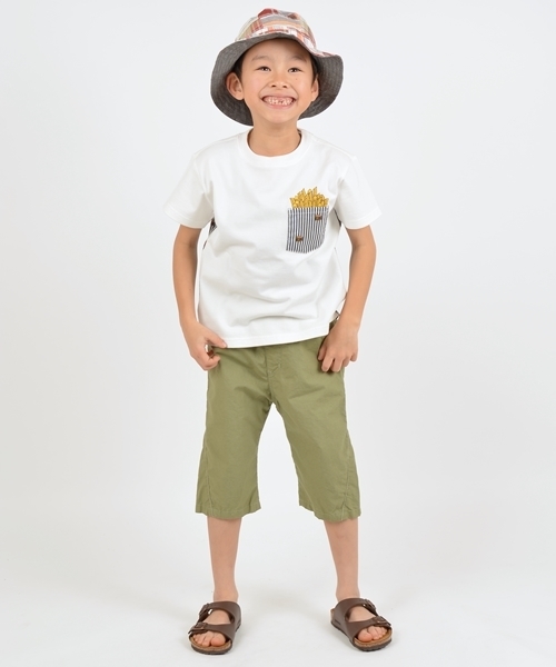SHIPS（シップス）の「SHIPS KIDS:ハンバーガー TEE(kids)（Tシャツ/カットソー・キッズ・オフホワイト/ライトグレー・110/130/120/100）」の4枚目の写真