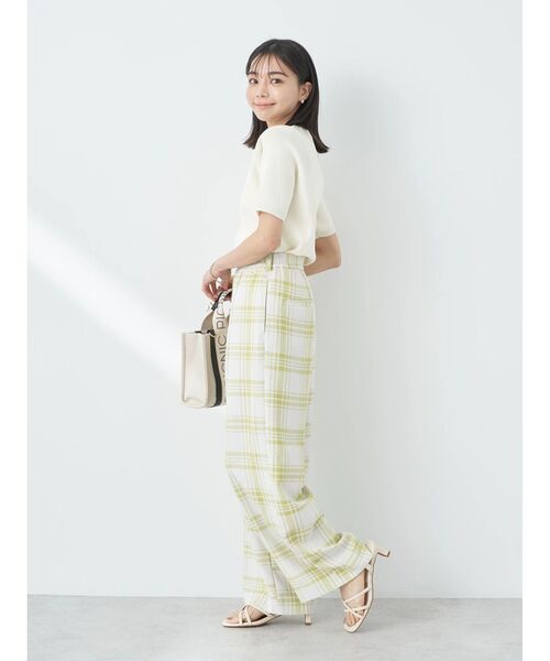 earth music&ecology（アースミュージックアンドエコロジー）の「総針クルーネックハンソデプルオーバー（Tシャツ/カットソー・レディース・グリーン/ネイビー/イエロー/アイボリー/ブルー・S/M）」の10枚目の写真