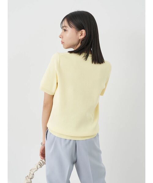 earth music&ecology（アースミュージックアンドエコロジー）の「総針クルーネックハンソデプルオーバー（Tシャツ/カットソー・レディース・グリーン/ネイビー/イエロー/アイボリー/ブルー・S/M）」の14枚目の写真