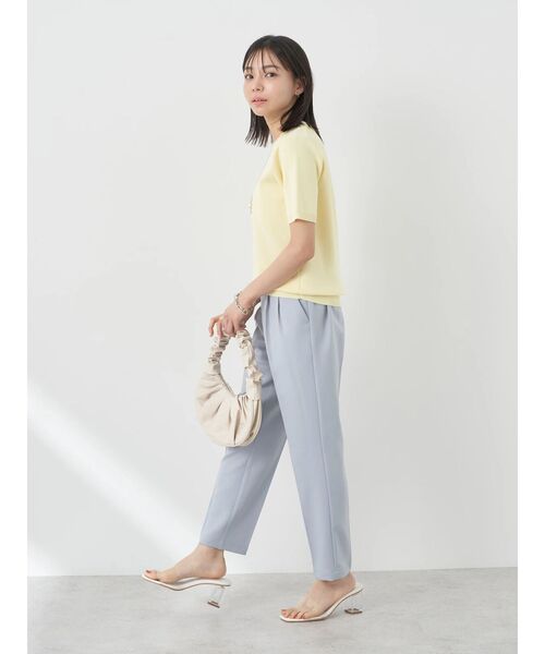 earth music&ecology（アースミュージックアンドエコロジー）の「総針クルーネックハンソデプルオーバー（Tシャツ/カットソー・レディース・グリーン/ネイビー/イエロー/アイボリー/ブルー・S/M）」の16枚目の写真