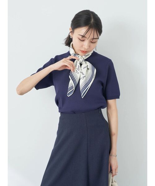 earth music&ecology（アースミュージックアンドエコロジー）の「総針クルーネックハンソデプルオーバー（Tシャツ/カットソー・レディース・グリーン/ネイビー/イエロー/アイボリー/ブルー・S/M）」の20枚目の写真