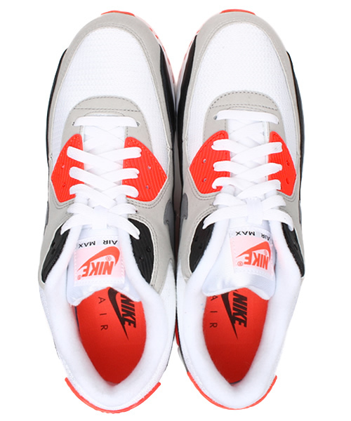 NIKE SPORTSWEAR（ナイキスポーツウェアー）の「ユニセックス ナイキ エアマックス 90 NIKE AIR MAX 90 OG 725233-106（スニーカー・レディース・ホワイト・27.5cm/28.5cm/26.5cm/24.5cm/24cm/28cm/27cm）」の3枚目の写真