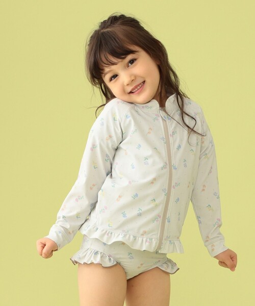 BEAMS mini（ビームスミニ）の「BEAMS mini / UV ラッシュガード 23SS（100～130cm）（水着・キッズ・その他/ホワイト系その他・MEDIUM/LARGE/SMALL）」の5枚目の写真