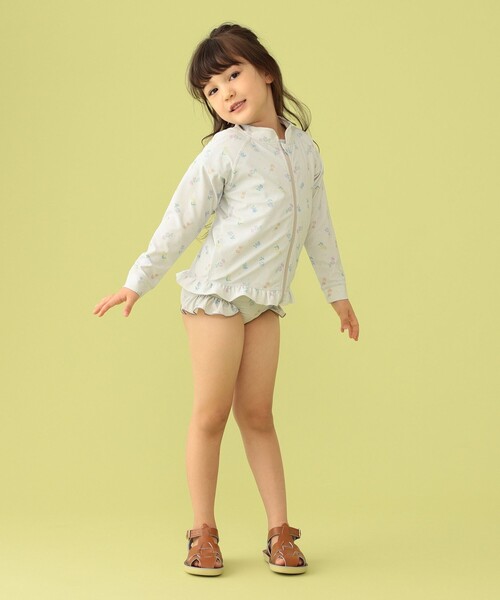 BEAMS mini（ビームスミニ）の「BEAMS mini / UV ラッシュガード 23SS（100～130cm）（水着・キッズ・その他/ホワイト系その他・MEDIUM/LARGE/SMALL）」の6枚目の写真