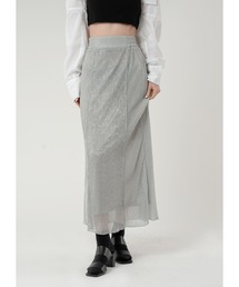 Adoon plain | ラメプリーツスカート(スカート)