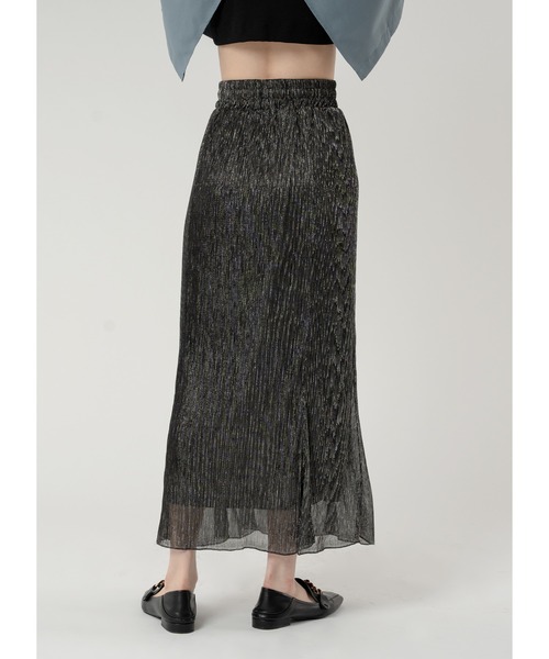 Adoon plain（アドーンプレーン）の「ラメプリーツスカート（スカート・レディース・ライトグレー/グレー/ブラック・LARGE/MEDIUM）」の15枚目の写真