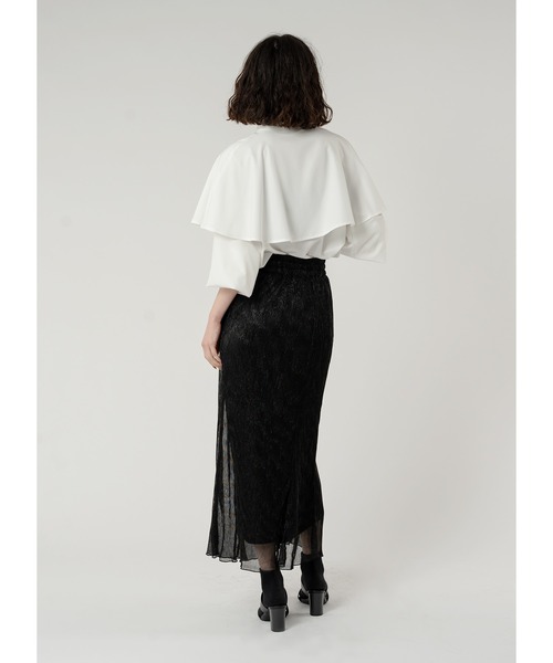 Adoon plain（アドーンプレーン）の「ラメプリーツスカート（スカート・レディース・ライトグレー/グレー/ブラック・LARGE/MEDIUM）」の8枚目の写真