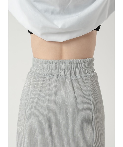 Adoon plain（アドーンプレーン）の「ラメプリーツスカート（スカート・レディース・ライトグレー/グレー/ブラック・LARGE/MEDIUM）」の20枚目の写真