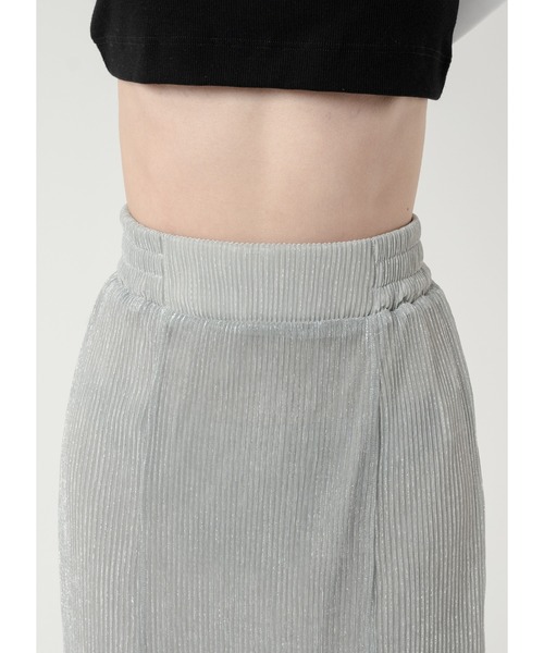 Adoon plain（アドーンプレーン）の「ラメプリーツスカート（スカート・レディース・ライトグレー/グレー/ブラック・LARGE/MEDIUM）」の19枚目の写真