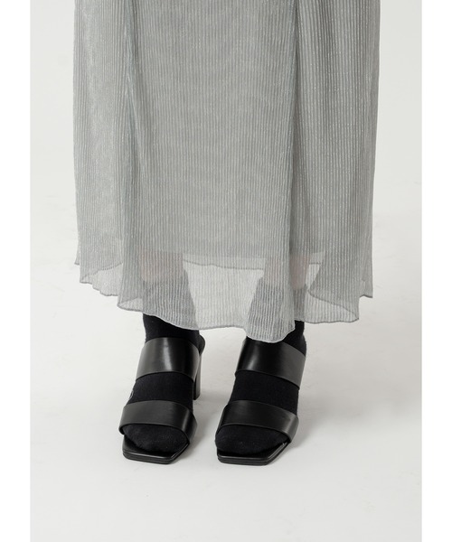 Adoon plain（アドーンプレーン）の「ラメプリーツスカート（スカート・レディース・ライトグレー/グレー/ブラック・LARGE/MEDIUM）」の21枚目の写真