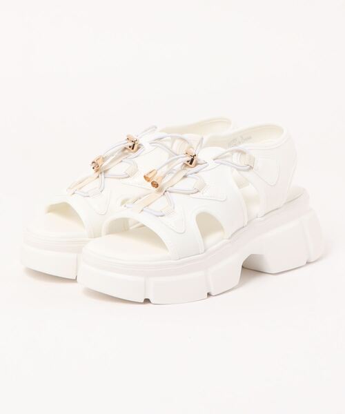 HEAL ME（ヒールミー）の「HEAL ME ヒールミー レディース ボリュームソールサンダル 223305（サンダル・レディース・ネイビー/ホワイト/ベージュ/ブラック・LL/S/L/M）」の2枚目の写真