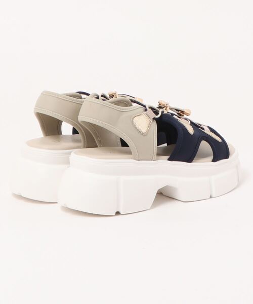 HEAL ME（ヒールミー）の「HEAL ME ヒールミー レディース ボリュームソールサンダル 223305（サンダル・レディース・ネイビー/ホワイト/ベージュ/ブラック・LL/S/L/M）」の6枚目の写真