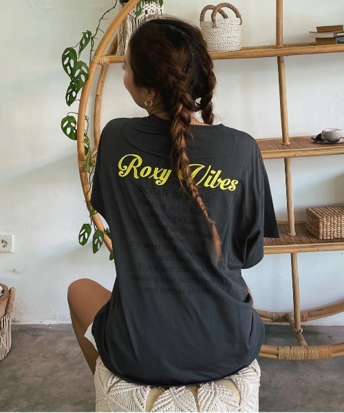 ROXY（ロキシー）の「【ZOZO限定アイテム】ROXY VIBES TEE/ロキシーバックプリント半袖Tシャツ（Tシャツ/カットソー・レディース・ピンク/ホワイト/ブラック・FREE）」の4枚目の写真