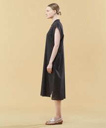 Galerie Vie インドコットン スタンドカラーシャツワンピース インドコットン スタンドカラーシャツワンピース