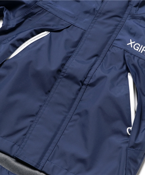 X-girl Stages（エックスガールステージス）の「【VERY11月号掲載】HOODED SHELL JACKET(12M～3T)（ブルゾン・キッズ・ピンク/ネイビー・12M/2T/3T）」の5枚目の写真