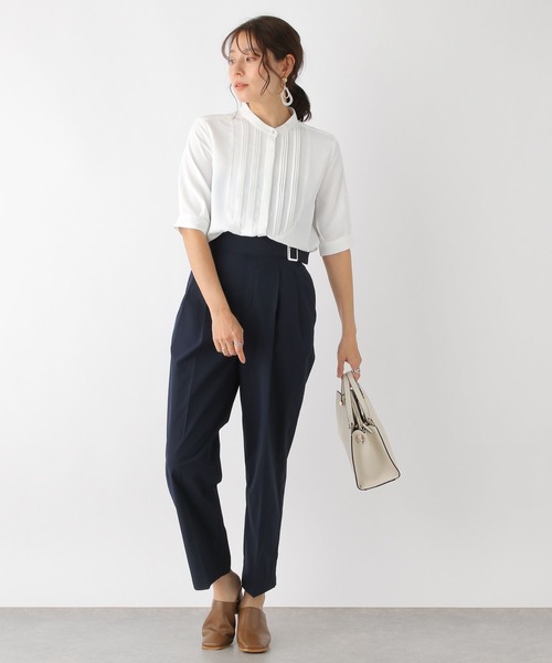 LEPSIM（レプシィム）の「きれいめチノパンツ　188376（チノパンツ・レディース・カーキ/ネイビー/ベージュ・LARGE/MEDIUM）」の6枚目の写真