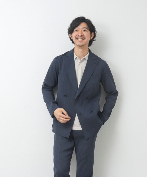 NOLLEY'S goodman(ノーリーズグッドマン)の「【WEB限定】《セットアップ対応》Soalon/ソアロン ダブルジャケット(テーラードジャケット・メンズ・ブルー系その他/ブラック系その他/ベージュ系その他・M/L/S)」の8枚目の写真
