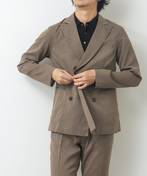 NOLLEY'S goodman(ノーリーズグッドマン)の「【WEB限定】《セットアップ対応》Soalon/ソアロン ダブルジャケット(テーラードジャケット・メンズ・ブルー系その他/ブラック系その他/ベージュ系その他・M/L/S)」の16枚目の写真