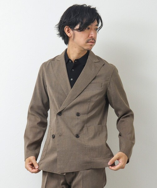 NOLLEY'S goodman(ノーリーズグッドマン)の「【WEB限定】《セットアップ対応》Soalon/ソアロン ダブルジャケット(テーラードジャケット・メンズ・ブルー系その他/ブラック系その他/ベージュ系その他・M/L/S)」の17枚目の写真