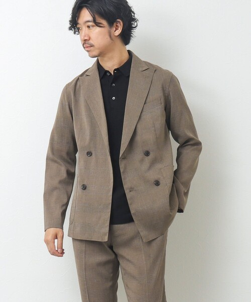 NOLLEY'S goodman(ノーリーズグッドマン)の「【WEB限定】《セットアップ対応》Soalon/ソアロン ダブルジャケット(テーラードジャケット・メンズ・ブルー系その他/ブラック系その他/ベージュ系その他・M/L/S)」の18枚目の写真